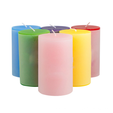 5*7.5cm Ready to Ship Cylindrical Candle Color 19 Hours 135g Sctened Wax Pillar Candles